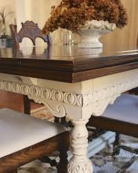 Suitable for your kitchen or conservatory. This Jacobean Table Looks Plain And Boring Without Distressing Even With A New Coat Of Antique Dining Tables Furniture Dining Room Table Antique Dining Rooms