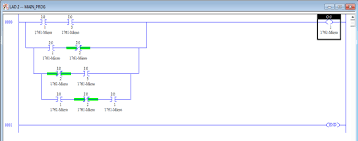 A ladder diagram consists of a downward line on the left side with lines branching to the right. Example Of Ladder Logic Diagram In Rslogix Advanced Plc S Can Now Use Download Scientific Diagram