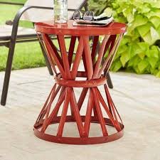 2 Ruby Red 18 9 In Round Metal Outdoor