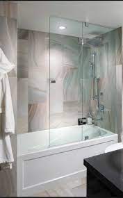 No Shower Curtain Tub With Glass Door