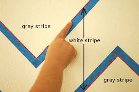 Paint Perfect Stripes On Textured Walls