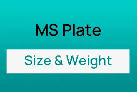 ms plate weight chart in kg lb free