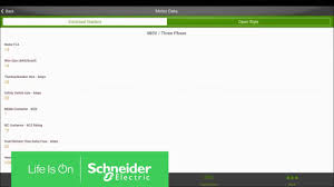 Using The Motor Data Calculator Mobile App Schneider Electric Support