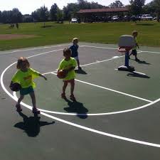young children to dribble a basketball
