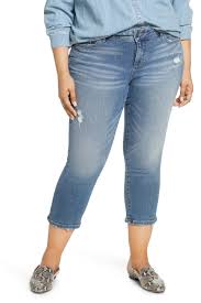 Slink Jeans New School Ripped Crop Jeans Payton Plus Size Hautelook