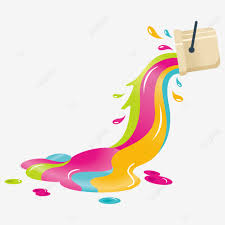 Splash Liquid Paint Rainbow Color