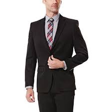 Haggar Mens Travel Performance Tailored Fit Suit Jacket