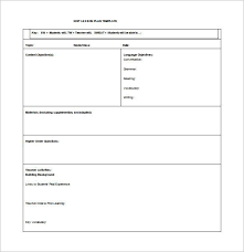 Free Word Document Lesson Plan Template Free Lesson Plan Templates