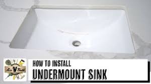 undermount sink installation fast