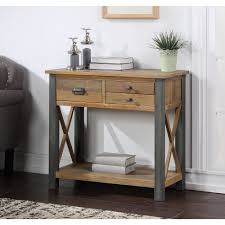 reclaimed small console table
