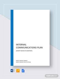 internal communications plan templates
