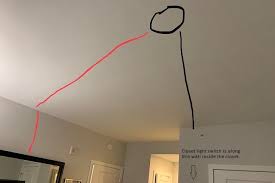 Process of installing ceiling light fixture without wiring. Installing Wiring A Flush Mount Light To A Concrete Ceiling Without An Existing Box Up There Askanelectrician