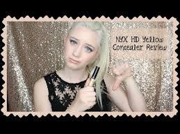 nyx hd concealer in yellow review and