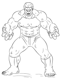 Disegno Di Hulk Da Colorare Disegni Da Colorare E Stampare Gratis