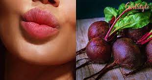 beetroot for soft pink lips