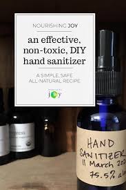 effective diy hand sanitizer recipe