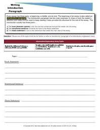 Writing Introductory Paragraphs 4th Grade Creative Writing Ufs