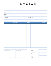 Rental Invoice Template Word Templates At