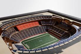 New England Patriots Gillette Stadium 3d Wood Stadium Replica 3d Wood Maps Bella Maps
