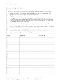 Blank Petition Template Legal Free Blank Petition Templates