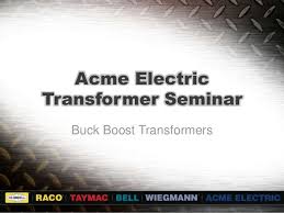 Transformer Seminar Buck Boost