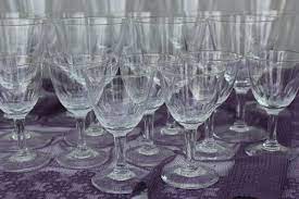 Art Deco Style Crystal Glass Water