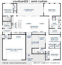 Courtyard23 Semi Custom Home Plan