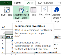 3 steps to create excel pivot table