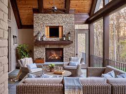 25 outdoor fireplace ideas cozy