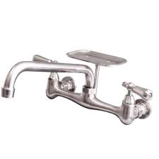 Wall Mount Kitchen Faucet W Soap Dish