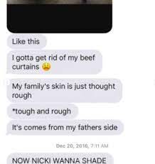 beef curtains meaning origin slang