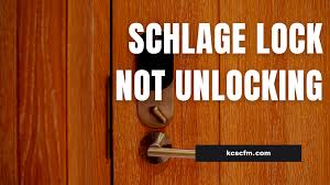 schlage lock not unlocking fixed