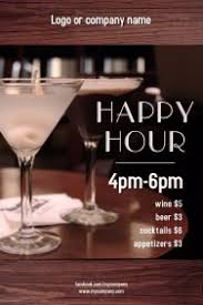 2 020 Customizable Design Templates For Happy Hour Postermywall