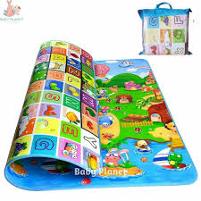 side printed play mat with storage bag