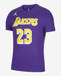 Shop for lakers tshirts in india buy latest range of lakers tshirts at myntra free shipping cod easy returns and exchanges. Los Angeles Lakers Statement Edition Men S Jordan Nba T Shirt Nike In
