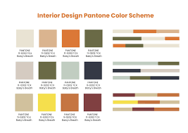 pantone color scheme color chart in