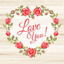 rose frame with wedding cards vector 02