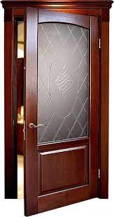 Wooden Door Design Window Glass Design