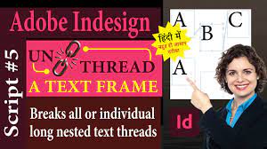 indesign script 5 break apart text