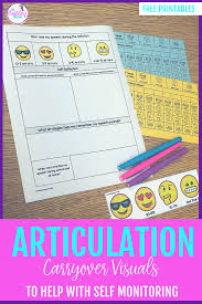 Articulation Carryover Ideas To Support Self Monitoring