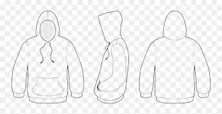 Dude, now you have to draw the top of the hoodie. Hooded Drawing Design Hoodie Design Template Hd Png Download Vhv