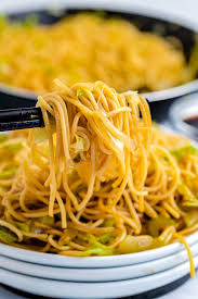 The traditional difference between lo mein and chow mein is that lo mein is a soft noodle with some gravy, and chow mein is a crispy fried noodle tossed with or smothered in sauce. Panda Express Chow Mein Easy Budget Recipes