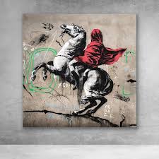 Banksy Horse Rider Pop Culture Graffiti