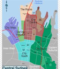 the domain sydney city map suburb city
