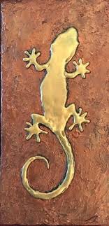 Original Hawaiian Petroglyph Gecko