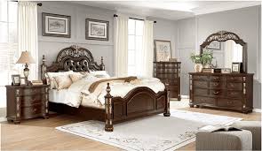 Enjoy free shipping on most stuff, even big stuff. Traditional Upholstered Poster Bed Dark Brown Cherry Bedroom Set Gold Trim