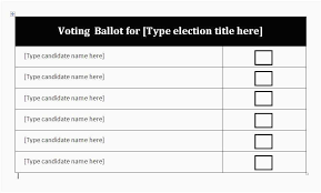 20 Free Election Ballot Template New Best Popular Template Example