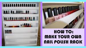 how to build your own nail polish rack