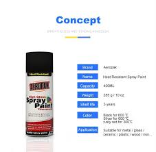 China High Heat Black Spray Paint For