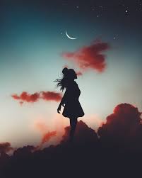 Image result for free image of a small girl looking up at the sky